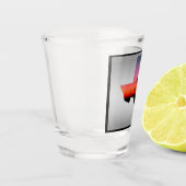 Oil Well Pump Jack Texas Shape Shot Glas (Links)