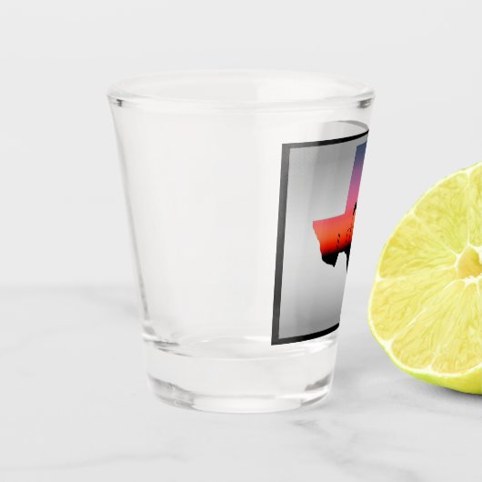 Oil Well Pump Jack Texas Shape Shot Glas (Links)