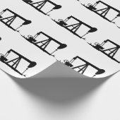 OIL WELL SILHOUETTE CADEAUPAPIER (Hoek)