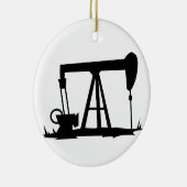 OIL WELL SILHOUETTE KERAMISCH ORNAMENT (Rechts)
