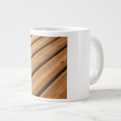 Oiled Ash Wood Slats Japandi Texture Grote Koffiekop (Voorkant rechts)