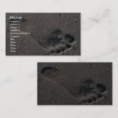 Oiled Foot Print Visitekaartje (Voorkant / Achterkant)