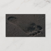 Oiled Foot Print Visitekaartje (Achterkant)