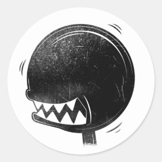 Oilers Shift Knob Head Ronde Sticker