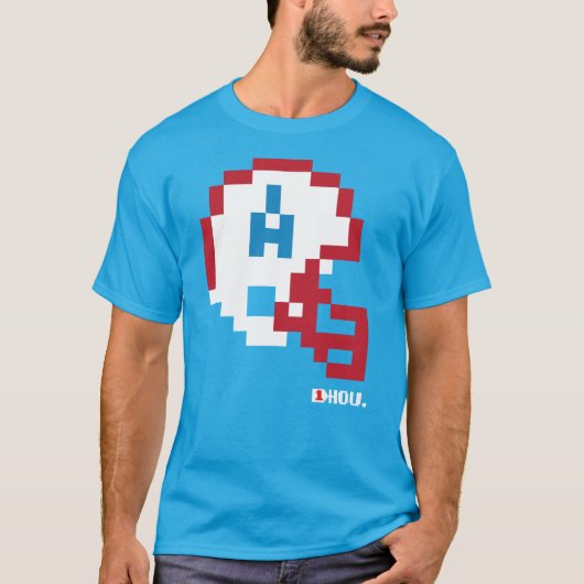 Oilers Tecmo Bowl Helmet T-shirt (Voorkant)