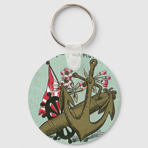  oilet voor anker Japanse zijde Sleutelhanger
