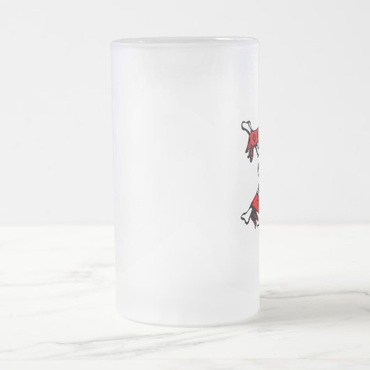 Oilfield Afval Mok van voorkant, schedel ontwerp (Center)