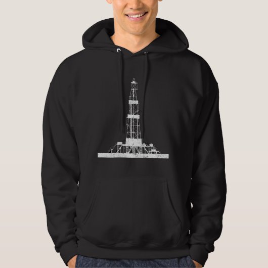 Oilfield Driller Drilling Rig Hoodie (Voorkant)