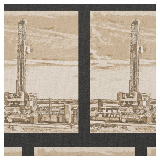 Oilfield Drilling Rig Stof (Close Up)