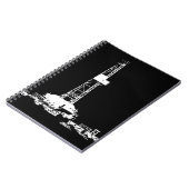 Oilfield Oil Drilling Silhouette Notitieboek (Linkerzijde)