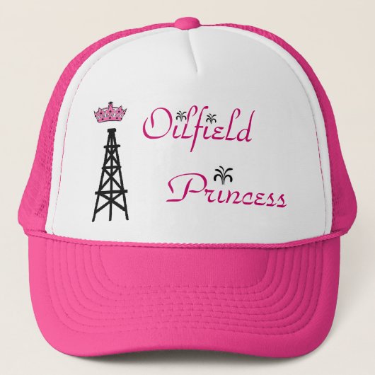 Oilfield Princess roze trucker hat Trucker Pet (Voorkant)