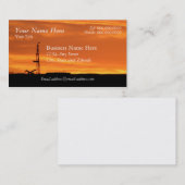 Oilfield Service Rig at Sunset Visitekaartje (Voorkant / Achterkant)