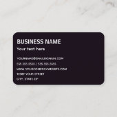 Oilfield Visitekaartje (Achterkant)