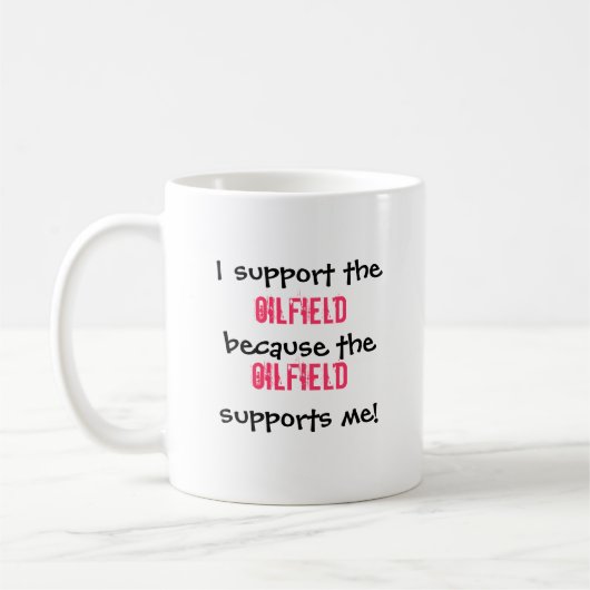 Oilfield Wife Coffee cup Koffiemok (Links)
