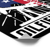 Oilfield Worker Roughneck Texas Oilfield Crew Poster (Hoek)