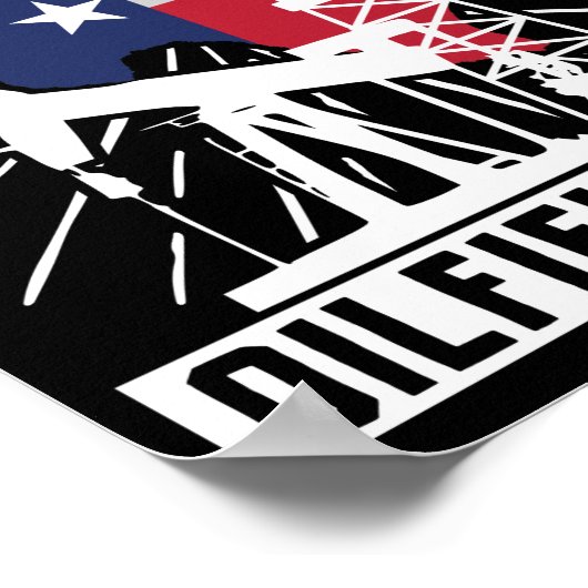 Oilfield Worker Roughneck Texas Oilfield Crew Poster (Hoek)