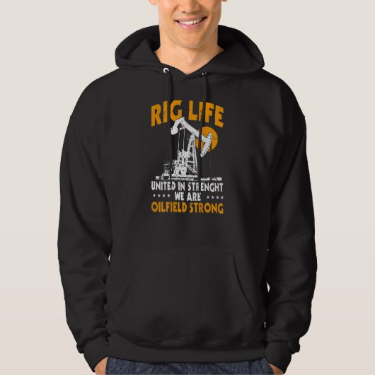 Oilfield Workers On Back Of Clothing 2 Hoodie (Voorkant)