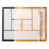 Oilfield Workover Rig op Sunset Daily Planner Notitieblok (Voorkant)
