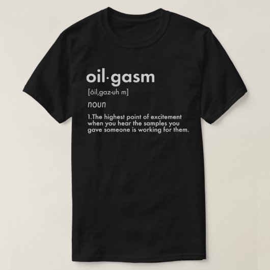 Oilgasolie Cbd Olie Aromatherapie T-shirt (Design voorkant)