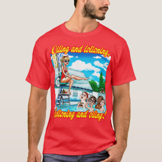 Oiling en Lotioning TEXT T-shirt