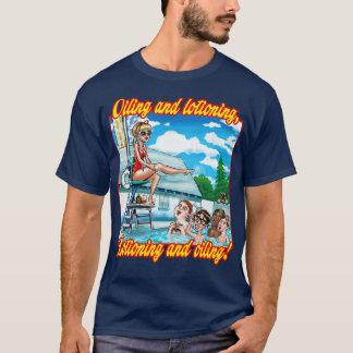 Oiling en Lotioning TEXT T-shirt