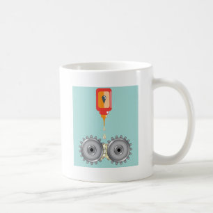 Oilingversnellingen Vector Koffiemok