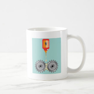 Oilingversnellingen Vector Koffiemok