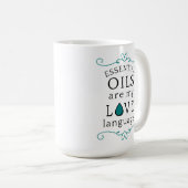 Oils Are My Love Language Coffee Mug Teal/green Koffiemok (Voorkant rechts)