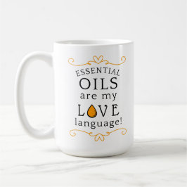 Oils Are My Love Language Coffee Mug Yellow/Gold Koffiemok