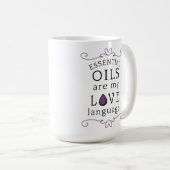 Oils Are My Love Language Mug Lavender/Purple Koffiemok (Voorkant rechts)
