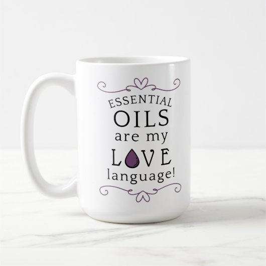 Oils Are My Love Language Mug Lavender/Purple Koffiemok (Links)