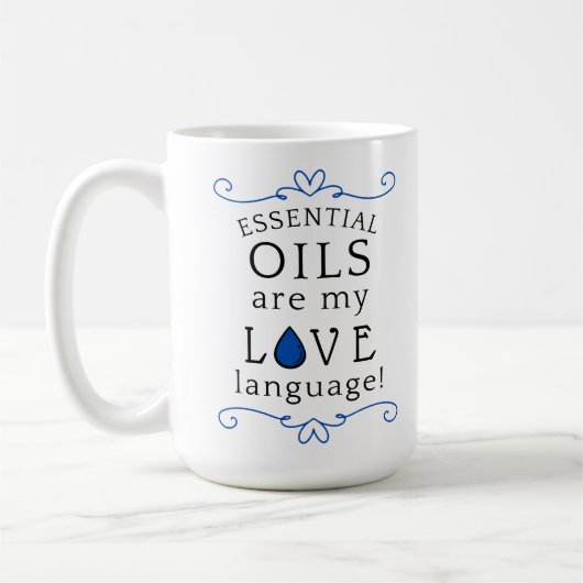 Oils Are My Love Language Mug Navy/Blue Koffiemok (Links)