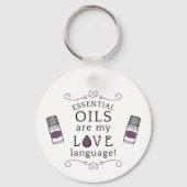 Oils are My Love Language Purple Sleutelhanger (Achterkant)