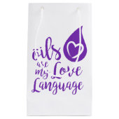 Oils zijn mijn Love Language Gift Bag - klein Cadeauzakje (Voorkant)