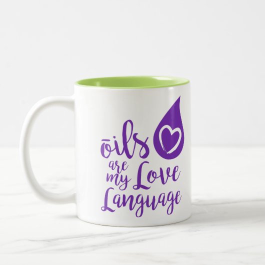 Oils zijn mijn Mok van het Koffie van de Liefde Ta (Links)