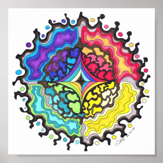 OilslickMandala Poster (Voorkant)