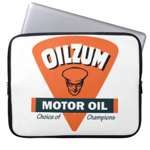 Oilzum Motor Oil gebarsten Laptop Sleeve