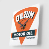 Oilzum Motor Olie  signaalklok Vierkante Klok (Hoek)