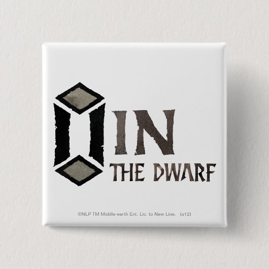 Oin Naam Vierkante Button 5,1 Cm (Voorkant)