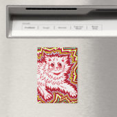 Oingo Boingo psychedelic cat magnet (Insitu (Vaatwasser))