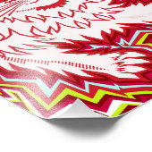 Oingo Boingo psychedelische kattenprint Foto Afdruk (Hoek)