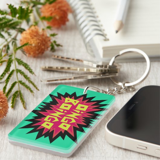 Oingo Boingo spiky key ring Sleutelhanger (Voorkant Rechts)