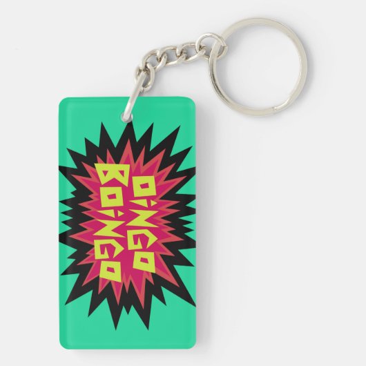 Oingo Boingo spiky key ring Sleutelhanger (achterkant)