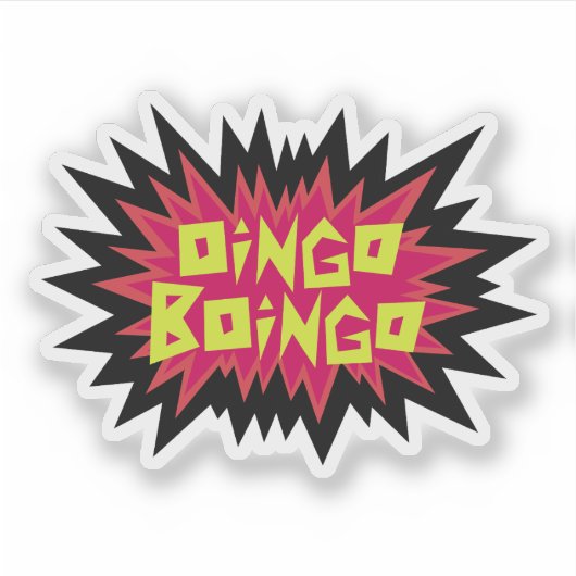 Oingo Boingo spiky sticker (Voorkant)