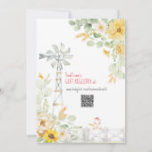 Oink Baa Moo Boerderij Barnyard Floral Boy 2e verj Kaart (Achterkant)