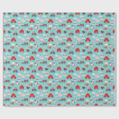 Oink Baa Moo Cock-a-doodle-do Boerderij Verjaardag Cadeaupapier (Vlak)