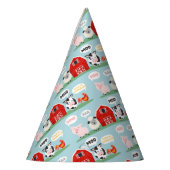 Oink Baa Moo Schuur Boerderij Verjaardag Kinderen Feesthoedjes (Links)