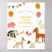 Oink Baa Quack Moo Farm Animals Poster (Voorkant)