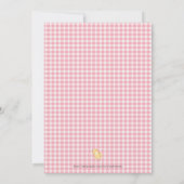 Oink Baa Quack Moo Girls Barnyard Birthday Party I Kaart (Achterkant)