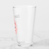 "Oink?" Cute Pink Pig Glas (Links)